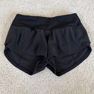 Lululemon Women's Black Speed Up Shorts